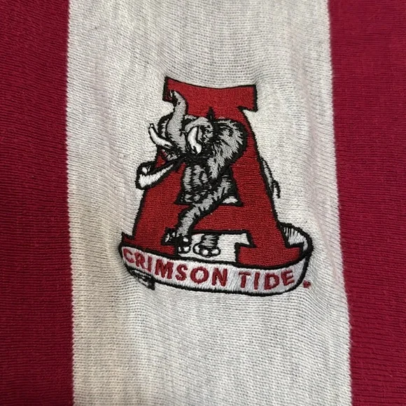 Vintage Alabama Crimson Tide Long Sleeve Polo Rugby Shirt / XL / 90s - Picture 4 of 10